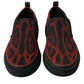 Dolce & Gabbana Red Black Leopard Loafers Men Sneakers Shoes