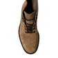 Dolce & Gabbana Brown Leather Lace Up Ankle Boots Shoes
