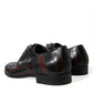 Dolce & Gabbana Black Bordeaux Leather Derby Formal Dress Shoes