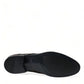 Dolce & Gabbana Black Bordeaux Leather Derby Formal Dress Shoes