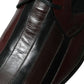 Dolce & Gabbana Black Bordeaux Leather Derby Formal Dress Shoes