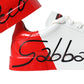 Dolce & Gabbana White Red Leather Logo Low Top Sneakers Men Shoes