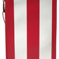 Dolce & Gabbana Red White Leather DG Logo Zip Card Holder Wallet