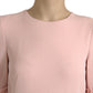 Dolce & Gabbana Light Pink Viscose A-line Shift Mini Dress