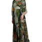 Dolce & Gabbana Multicolor Jungle Print A-line Maxi Dress