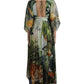 Dolce & Gabbana Multicolor Jungle Print A-line Maxi Dress