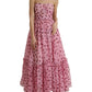 Dolce & Gabbana Pink Polka Dots A-line Strapless Gown Dress
