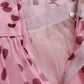 Dolce & Gabbana Pink Polka Dots A-line Strapless Gown Dress