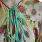 Dolce & Gabbana Multicolor Floral Silk Kaftan Maxi Dress