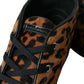Dolce & Gabbana Brown Leopard Pony Hair Leather Sneakers Shoes