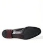 Dolce & Gabbana Black Calfskin Leather Derby Dress Shoes