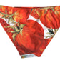 Dolce & Gabbana Orange Pumpkin Beachwear Bikini Bottom Swimwear