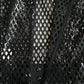 Dolce & Gabbana Black Sequined Sleeveless Mesh Layered Gown Dress