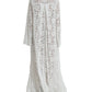 Dolce & Gabbana White Lace Crystal Embellished Shift Dress