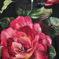 Dolce & Gabbana Black Floral Print Silk Sheath Midi Dress