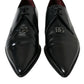 Dolce & Gabbana Black Leather Lace Up Formal Derby Dress Shoes