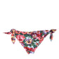 Dolce & Gabbana Multicolor Floral Swimwear Bottom Beachwear Bikini