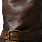 Dolce & Gabbana Brown Leather Mid Calf Biker Boots Shoes
