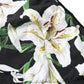 Dolce & Gabbana Black Lily Print Swimwear Bottom Beachwear Bikini