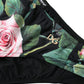 Dolce & Gabbana Black Floral Swimwear Bottom Beachwear Bikini