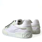 Dolce & Gabbana White PORTOFINO Low Top Sneakers Shoes