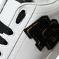 Dolce & Gabbana White Black Patch Portofino Sneakers Shoes