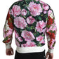 Dolce & Gabbana Pink Floral Roses Crewneck Top Sweater
