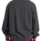 Dolce & Gabbana Gray Cotton Crew Neck Men Pullover Sweater