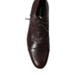 Dolce & Gabbana Bordeaux Leather Men Formal Derby Dress Shoes