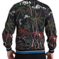 Dolce & Gabbana Black Palm Tree Cotton Full Zip Sweatshirt