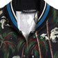 Dolce & Gabbana Black Palm Tree Cotton Full Zip Sweatshirt