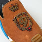 Dolce & Gabbana Brown Suede Crown Logo NS1 Slides Sandals