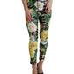 Dolce & Gabbana Multicolor Floral High Waist Leggings Pants