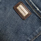 Dolce & Gabbana Dark Blue Cotton Stretch Denim Skinny Jeans