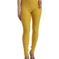 Dolce & Gabbana Yellow Nylon Stretch Leggings Pants