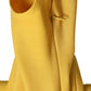 Dolce & Gabbana Yellow Nylon Stretch Leggings Pants