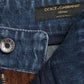 Dolce & Gabbana Brown Corduroy Cargo Denim Wide Leg Jeans