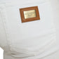 Dolce & Gabbana White Cotton Stretch Skinny Denim Jeans