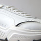 Dolce & Gabbana White Silver Leather Daymaster Womens