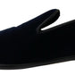 Dolce & Gabbana Blue Velvet Loafers Formal Shoes