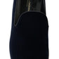 Dolce & Gabbana Blue Velvet Loafers Formal Shoes