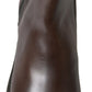 Dolce & Gabbana Brown Leather Chelsea Mens Boots Shoes
