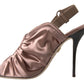 Dolce & Gabbana Light brown Slingback Corset Style Fastening stiletto heels