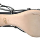 Dolce & Gabbana Rhinestone Stiletto Sandal Satin Shoes