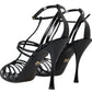 Dolce & Gabbana Black Stiletto High Heels Sandals