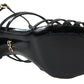 Dolce & Gabbana Black Stiletto High Heels Sandals