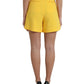 Dolce & Gabbana Yellow High Waist Hot Pants Bermuda Shorts