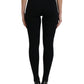 Dolce & Gabbana Black Nylon Stretch Slim Leggings Pants