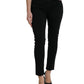 Dolce & Gabbana Black Cotton Stretch Denim Skinny Jeans