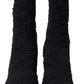 Dolce & Gabbana Black Stiletto Heels Mid Calf Boots
